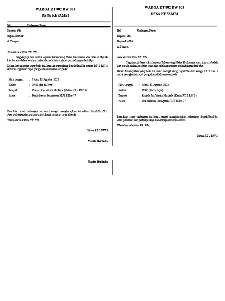 Warga RT 002 RW 003 | PDF