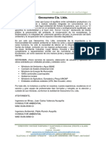 Carta de Presentación GEOSUMMA