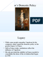 Napoleon's Domestic Policy