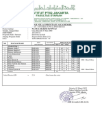 Daftar Nilai Prestasi Akademik - Naufal Hakim Fawwaz