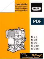 Hatz E71 E75 E79 E780 E786 Piece Rechan