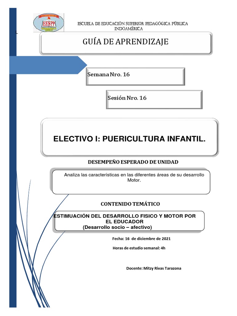 Guías de Aprendizaje | PDF | Educación de la primera infancia | Aprendizaje