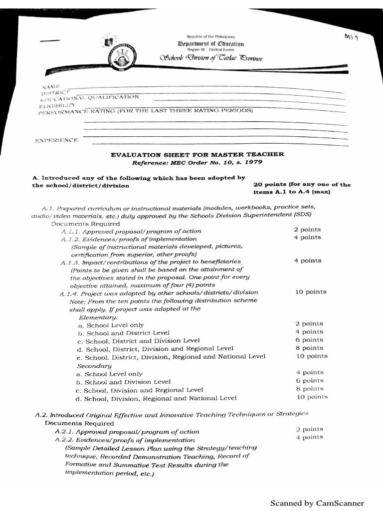 MASTER TEACHER PDF