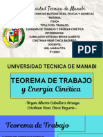 Teorema de Trabajo y Energia Cinetica