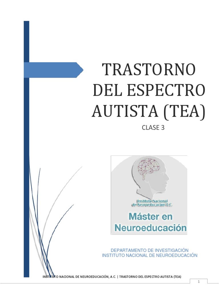 Clase 3 | PDF | Espectro autista | Desorden hiperactivo y deficit de ...