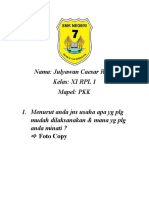 Tugas PKK Analisis Peluang Usaha