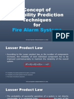 Concepts of Reliability Prediction Techniques For Fire Alarm Systems