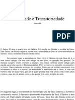 Eternidade e Transitoriedade