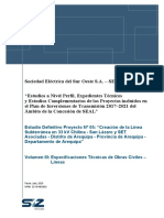 Especificaciones técnicas de obras civiles líneas subterráneas 33kV