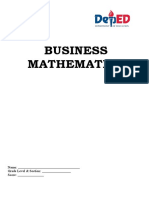 Quiz Business Math