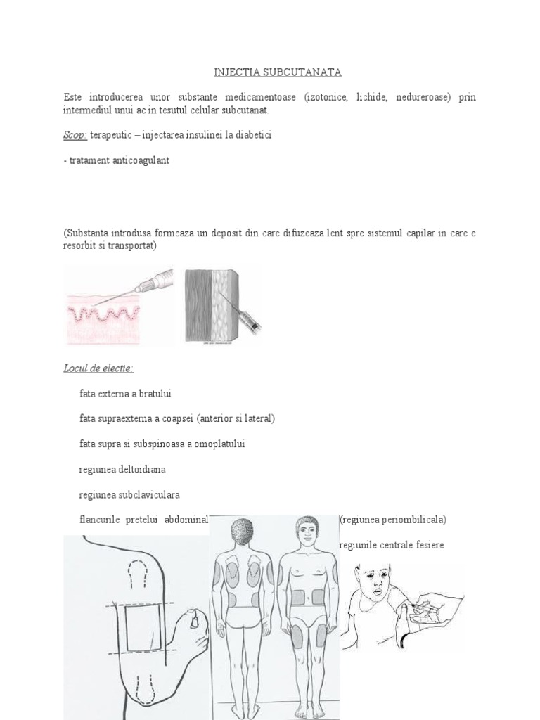 Injectia Subcutanata | PDF