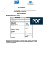 Lista de Materiales para Las Jornadas de Capacitación