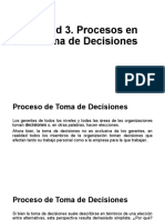 Unidad 3. Procesos en La Toma de Decisiones