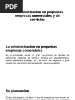 La administración en pequeñas empresas comerciales y de servicios