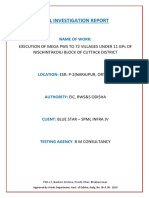 Soil Investigation Report: Name of Work