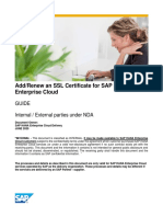 Add/Renew An SSL Certificate For SAP HANA Enterprise Cloud: Guide Internal / External Parties Under NDA