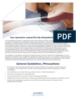 General Guidelines /precautions:: Non-Operative Labral/FAI Hip Rehabilitation Guideline