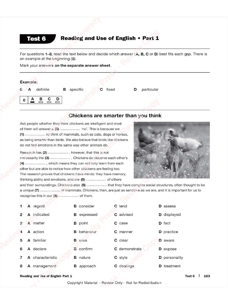 Mock Test 2 Reading Fce Pdf