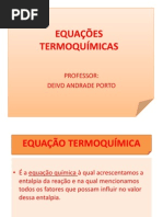 EQUAÇÕES TERMOQUÍMICAS