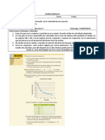 Guía 8 Química Tercero Medio Cinética Química Ii