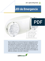 LED Emergencia Iluminación Crítica