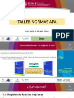 Taller - Normas Apa - Tutoria - 2020 - I
