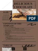 Delicious Chocolate Company Profile by Slidesgo