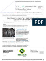 Crisil - Capital Expenditure of Tyre Makers To Rise To Rs 5,000 CR This Fiscal - CRISIL - The Economic Times