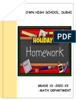GR 10 - PA08 - Holiday Homework Part A