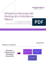 Perspectiva Municipal Del Ranking de Felicidad en México