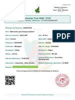 Résultat Test ARN / PCR: Voyageur Sortant: VOY62F24BBE699E7