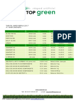 Topgreen Artificial Tarifa 2017