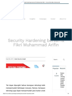 Security Hardening Bersama Fikri Muhammad Arifin - Inovasi Informatika Indonesia (I3)