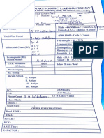 Blood Test Certificate