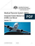 Medical Records System Designated Aviation Medical Examiners Dame User Manual