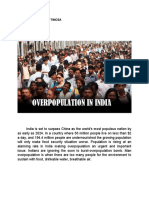 Impacts of Overpopulation in India