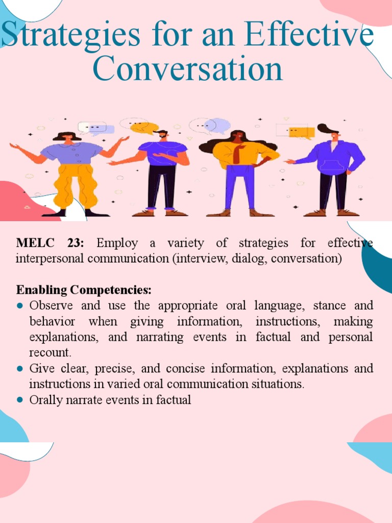 Effective Communication Strategies | PDF | Nonverbal Communication ...
