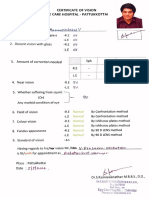 Medical Certificate