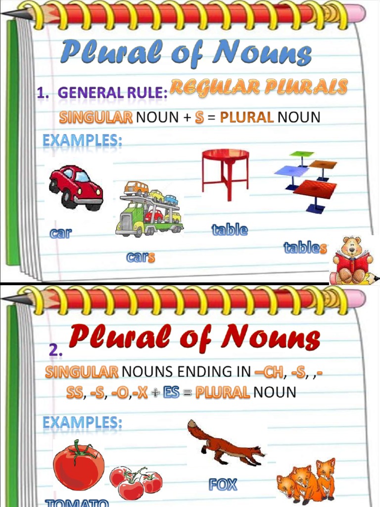 Plural of Nouns Lesson With Sound PDF
