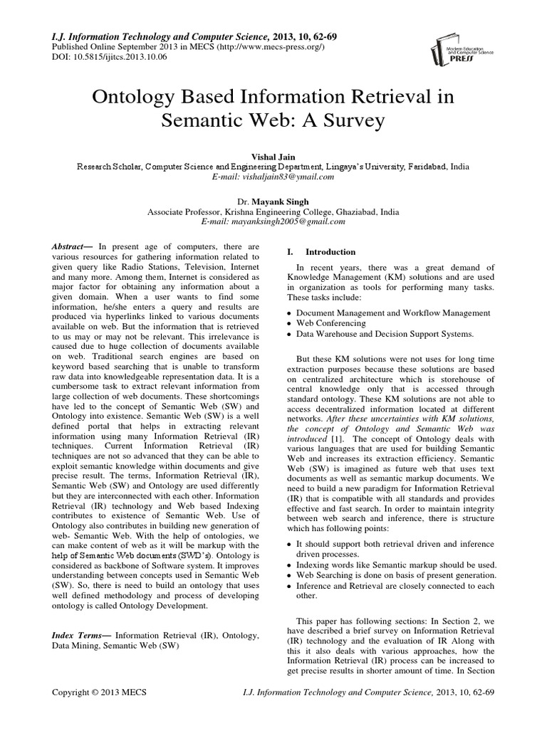 A Generalized Framework For Ontology-Based Information Retrieval – IQGP