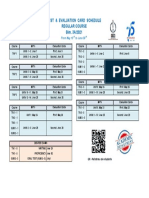 Test & Evaluation Card Schedule Regular Course Bim. 3A/2021