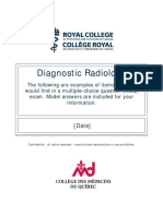 Diagnostic Radiology MCQ Sample Exam e