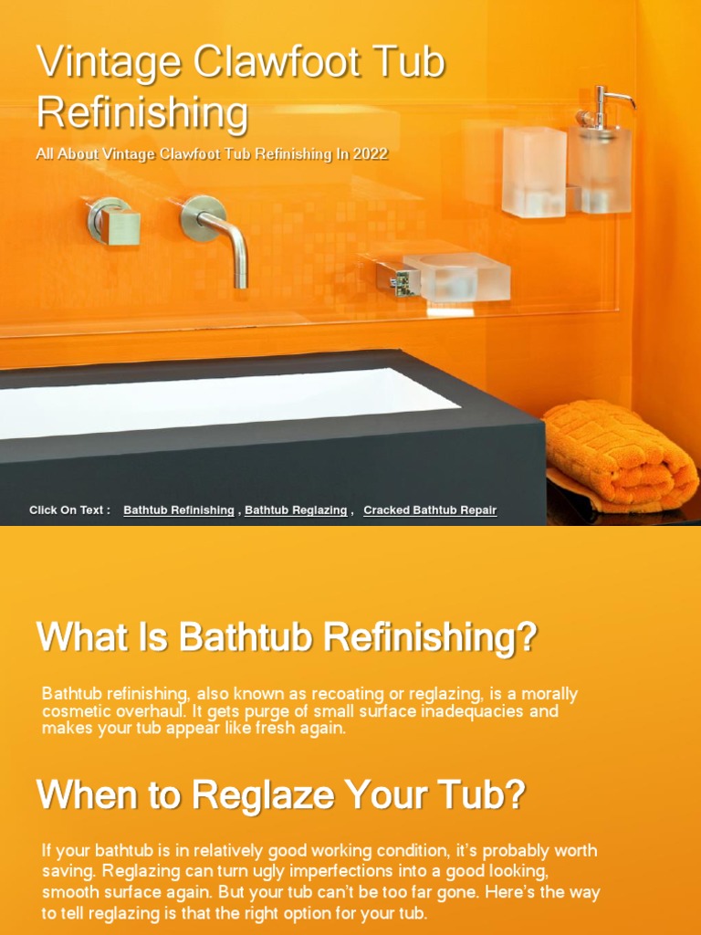 How To Refinishing Clawfoot Tub ? PDF