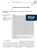 A Critical Review of Emerging Technologies For Tackling COVID-19 Pandemic