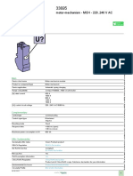 Product Data Sheet: Motor-Mechanism - MCH - 220..240 V AC