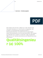 Caliqua - Qualitätsingenieur (A) 100% - Caliqua AG Basel
