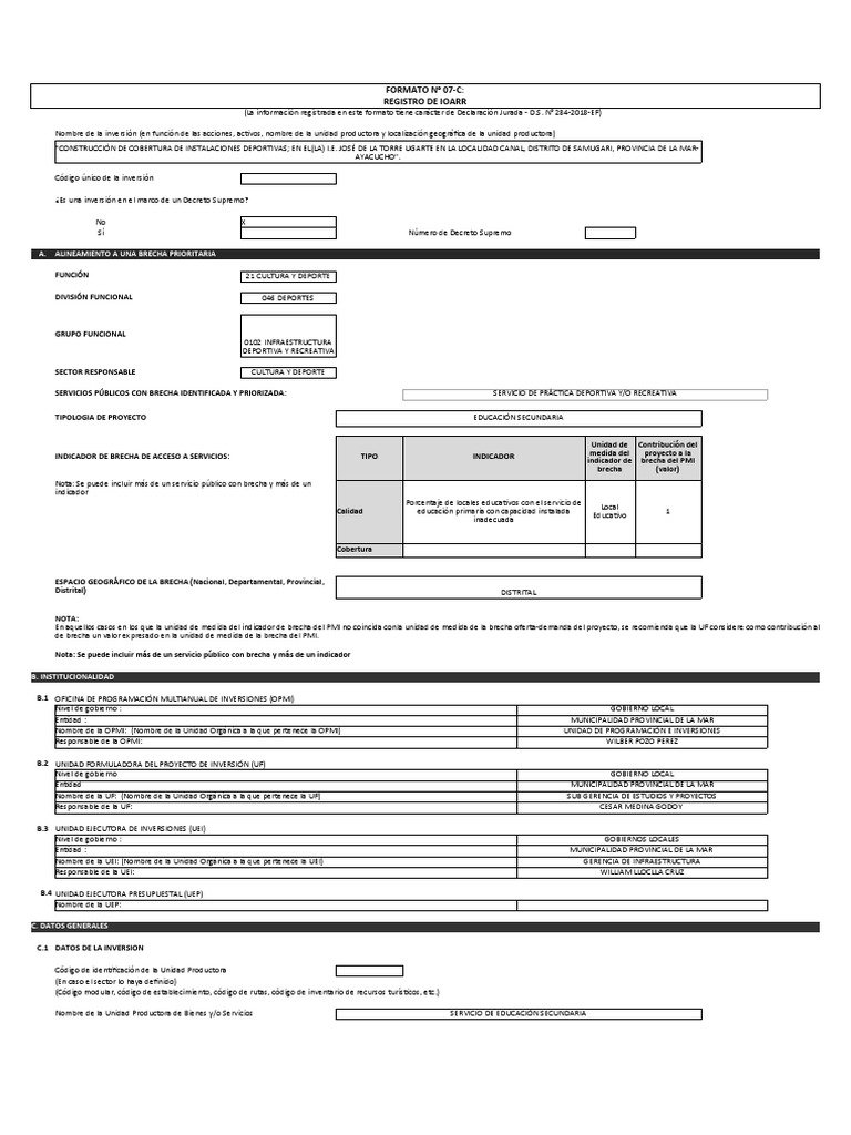 Formato 7 C | PDF | Economias
