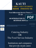 Lesson 1 Catering Industry
