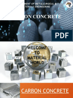 Carbon Concrete: Department of Metallurgical & Materials Engineering