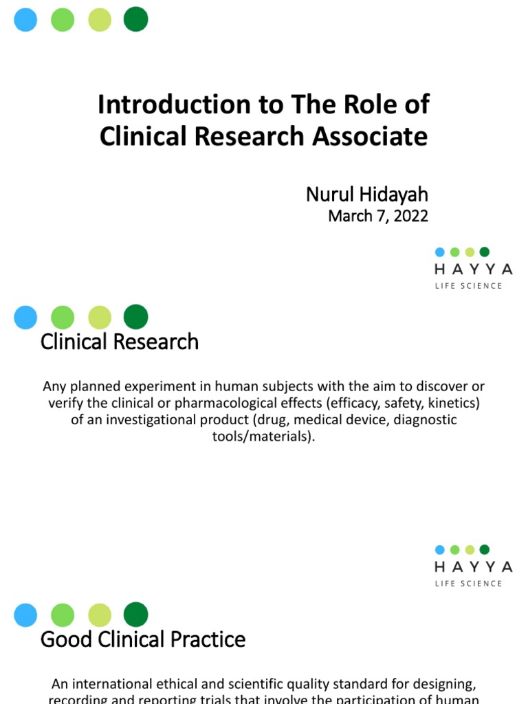 Introduction To The Role of CRA | PDF | Science & Mathematics